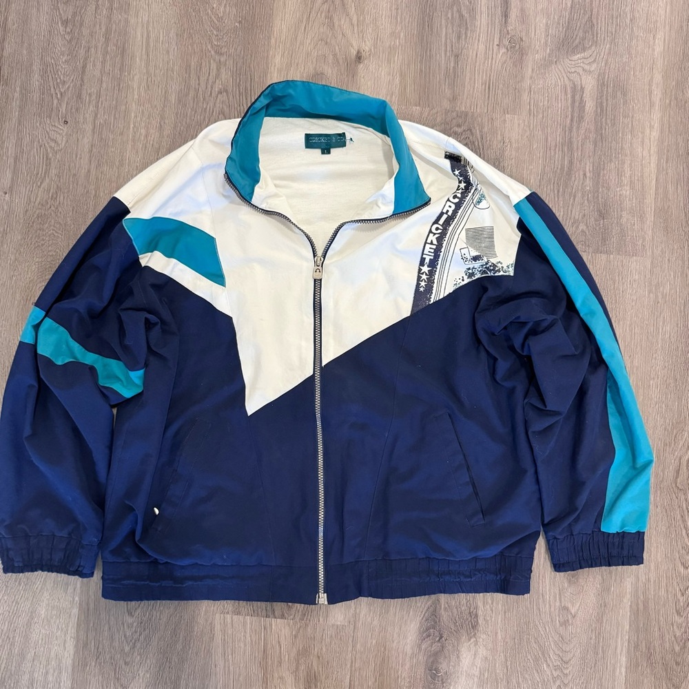 Vintage 90’s Men’s windbreaker cricket Jacket from Cricket & Co brand size L - Picture 5 of 10